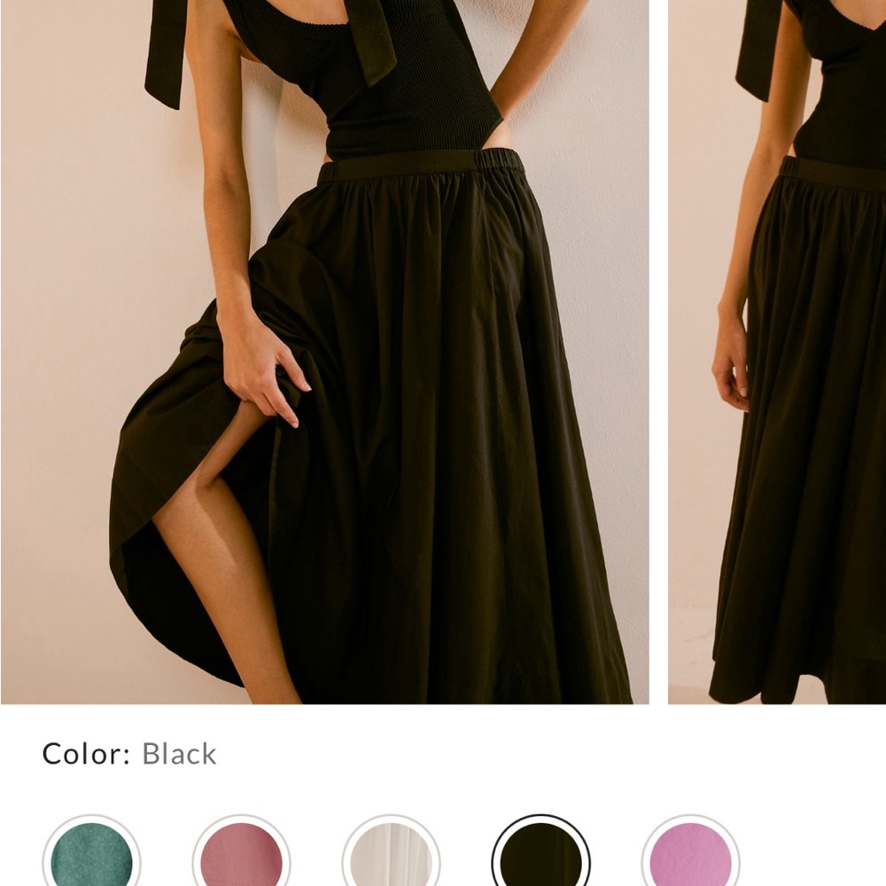 NWOT Free People Lowen MIDI SKIRT